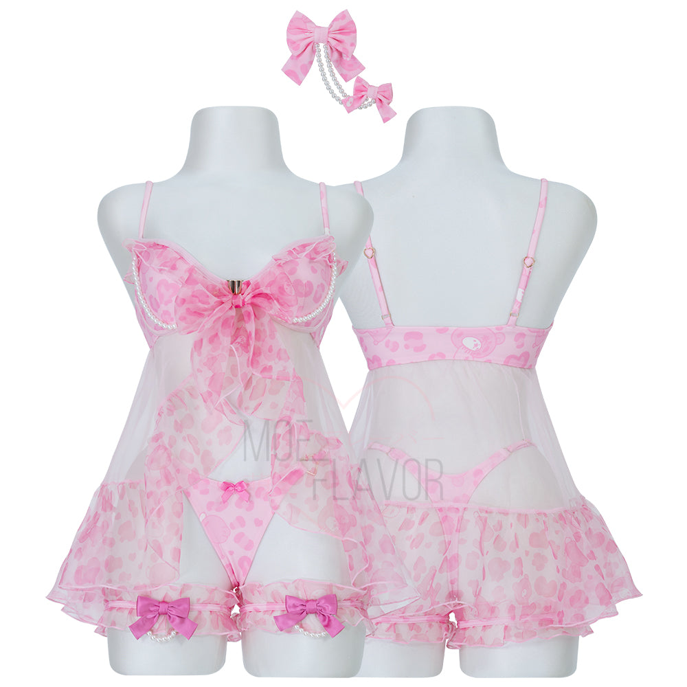 Vday Gloomy Bear Gyaru Babydoll Lingerie