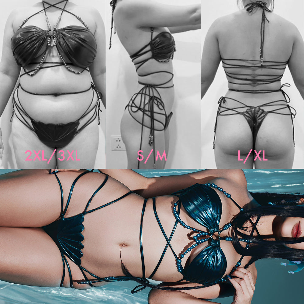 (Suk)【耳、ビキニ付き】MOE FLAVOR サイバーキャット Japanese Kawaii Danger Cyber Cat Bikini Costume – MOEFLAVOR INTL
