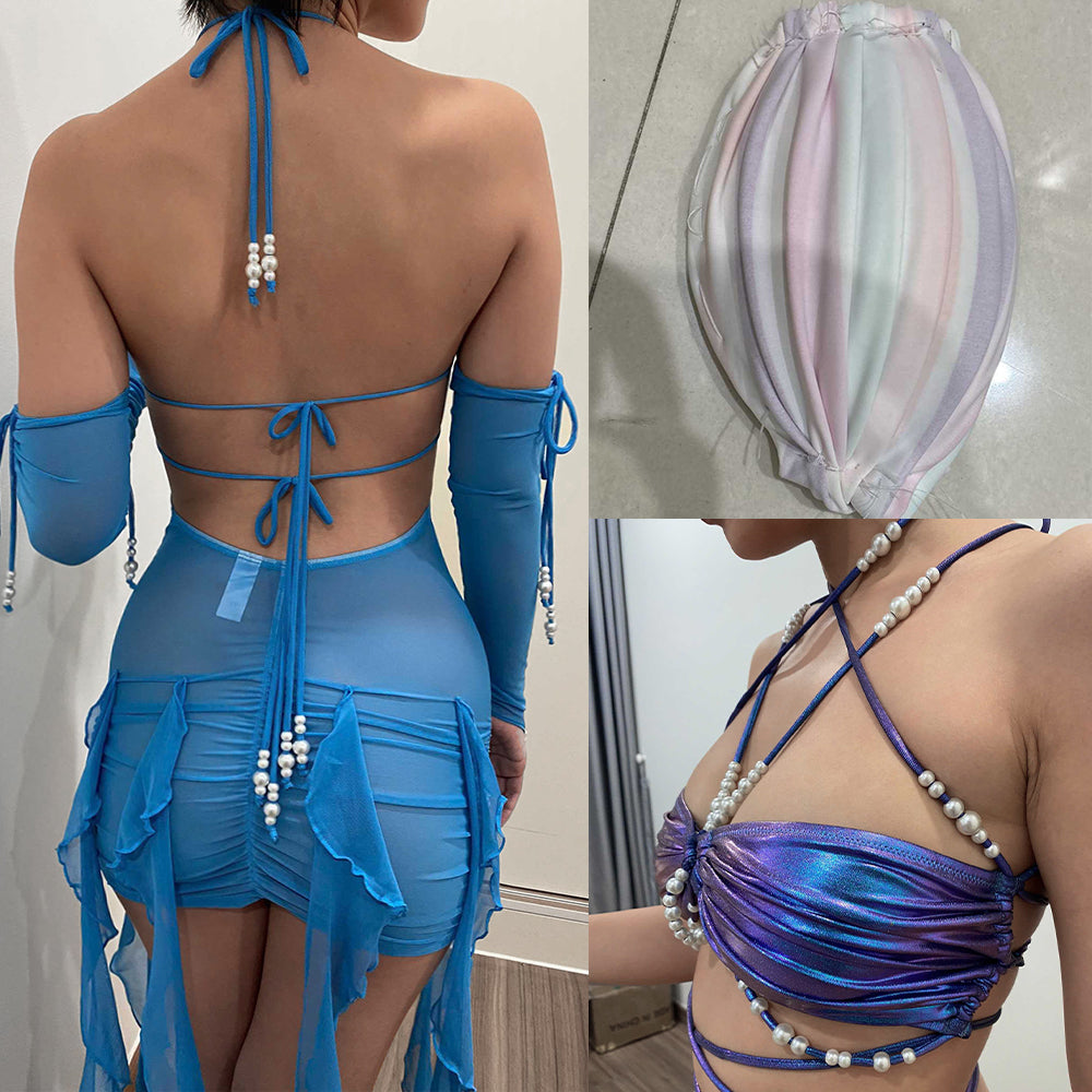 Costume Festa Compleanno Costume Sirena Bikini Naitoke Con Monoflusso Costume Festa Compleanno Costume Sirena Bikini Naitoke Con Monoflusso