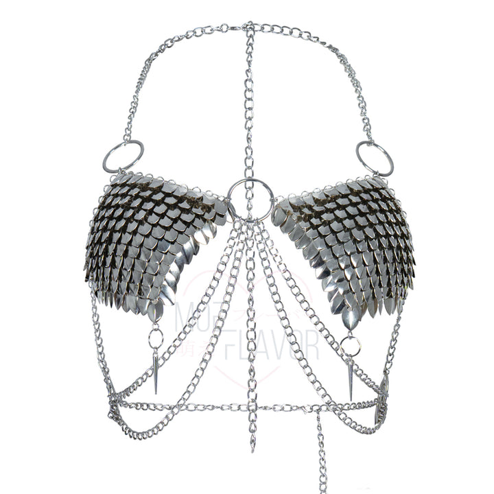 Iron Maiden Top / Skirt Steel Chainmail Scalemail - MOEFLAVOR - INTL 