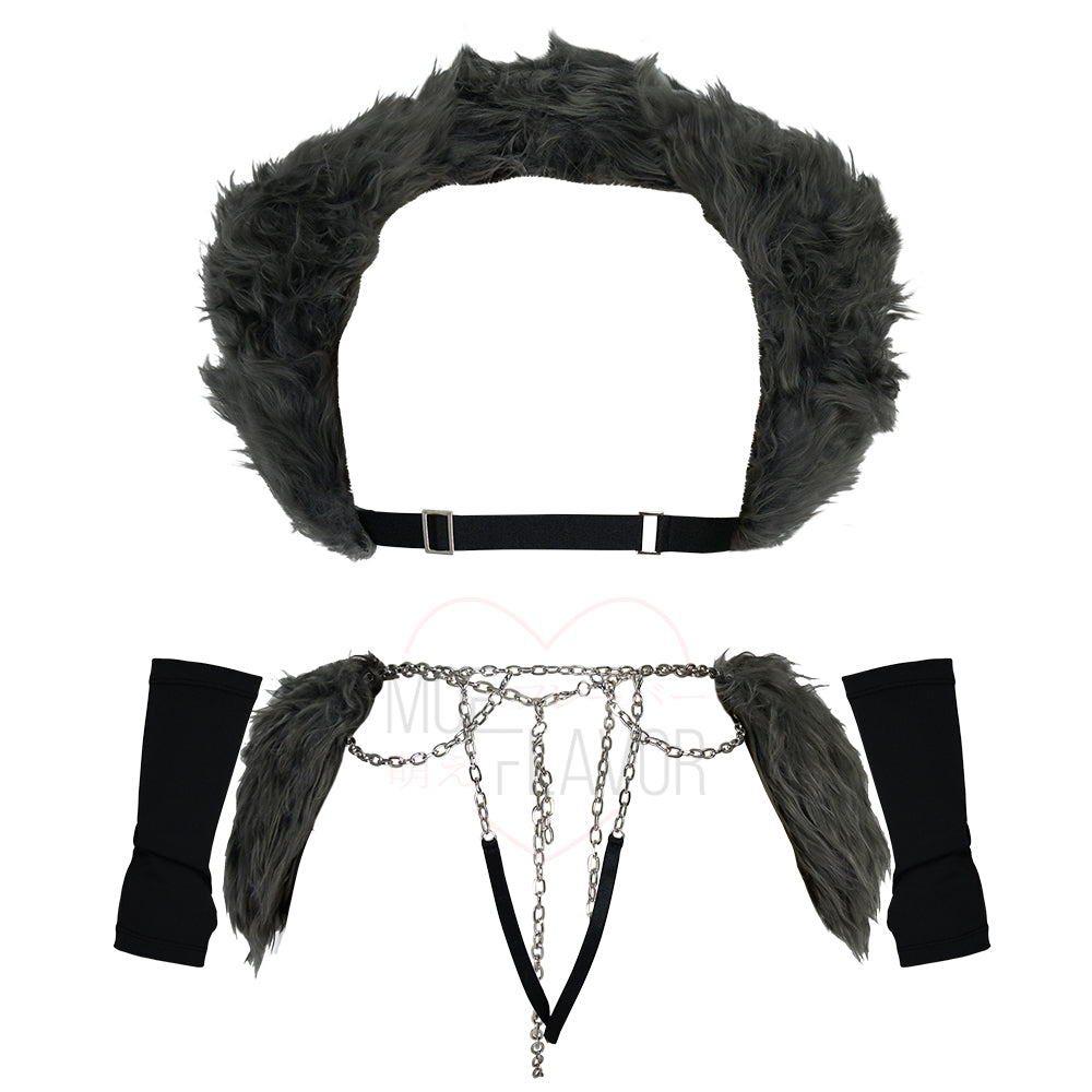 Loona Helluva Boss Wolf Accessory Set Costume