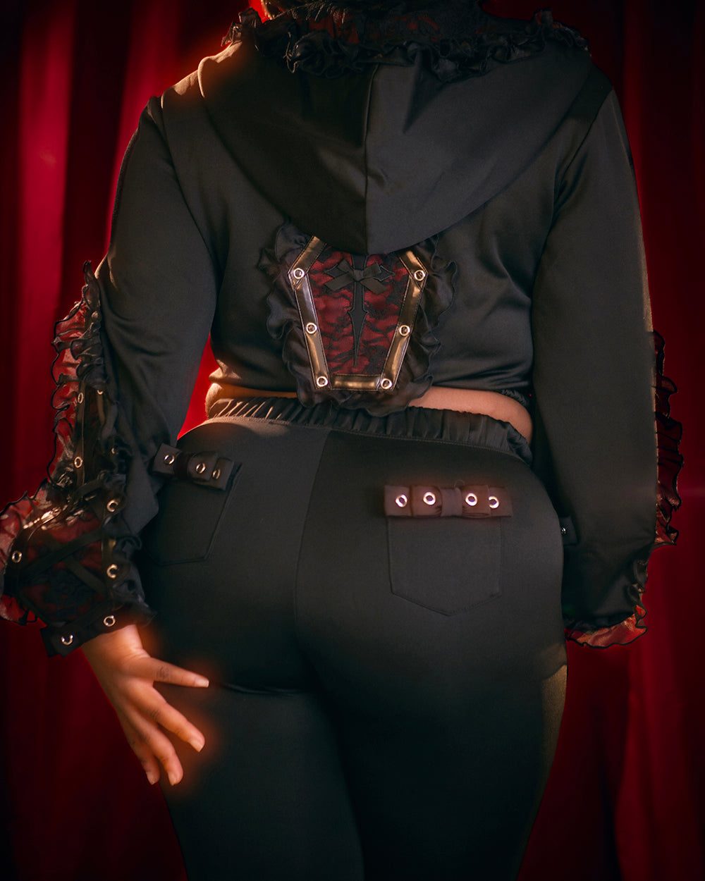 Goth Vampire Track Hoodie