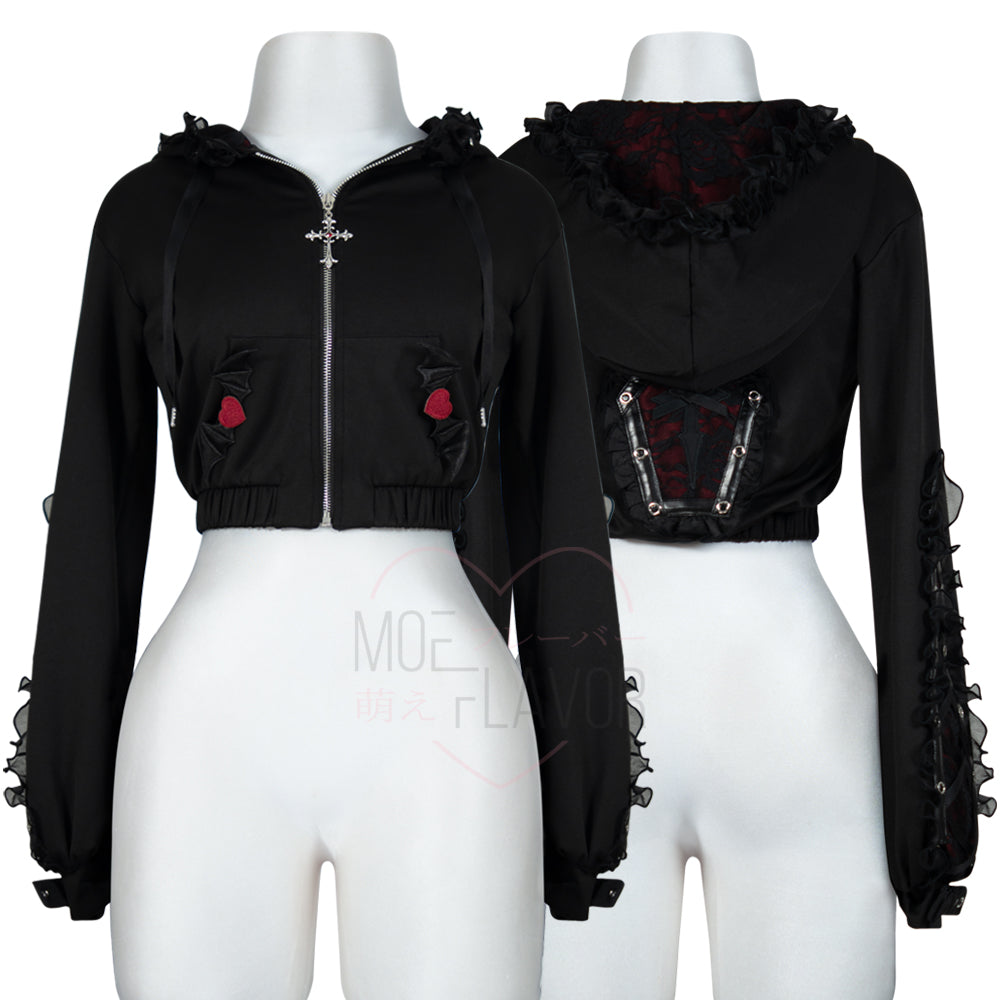 Goth Vampire Track Hoodie