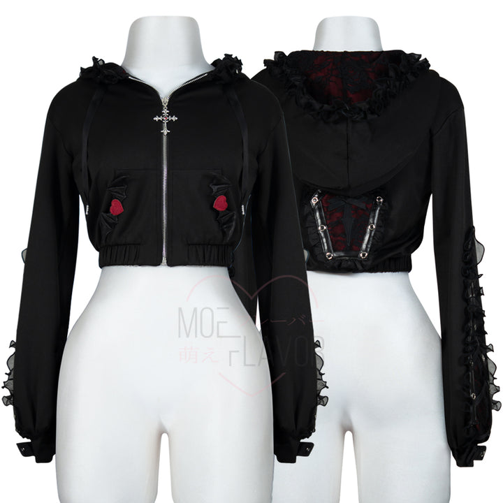 Goth Vampire Track Hoodie