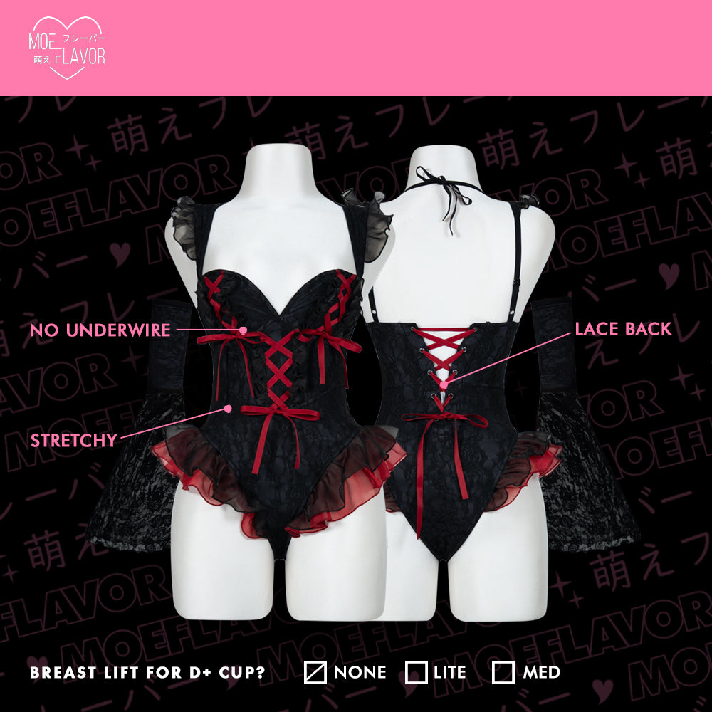 Midnight Bite Vampire Mesh Lingerie Bodysuit
