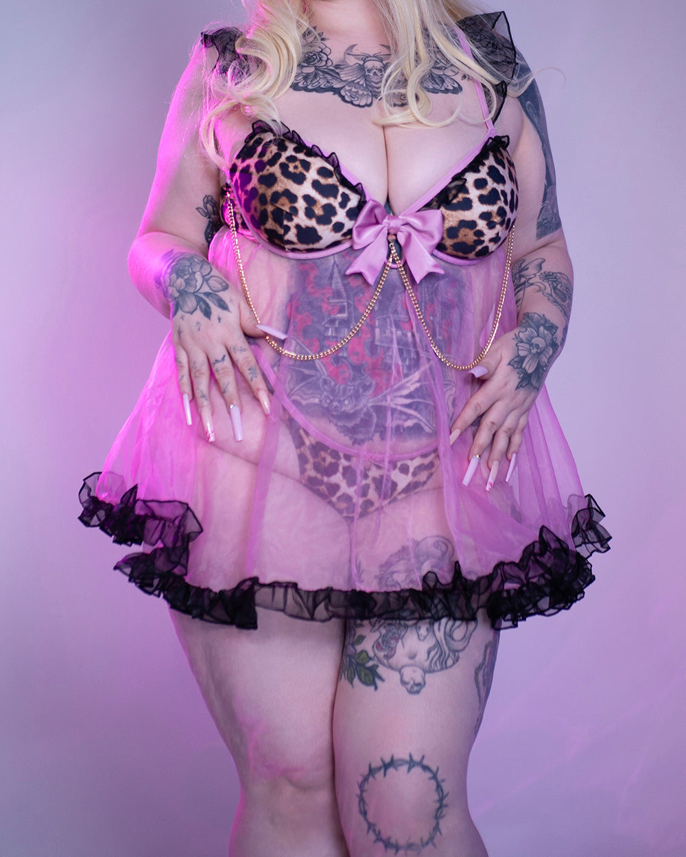 Gyaru Babydoll Lingerie Set - Sexy & Playful Anime Inspired Costume MOEFLAVOR INTL Gyaru Babydoll Lingerie Set - Sexy & Playful Anime Inspired Costume MOEFLAVOR INTL