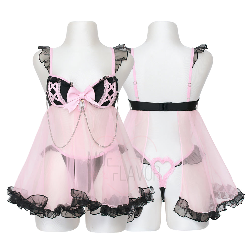 Jirai Kei Babydoll Lingerie Set