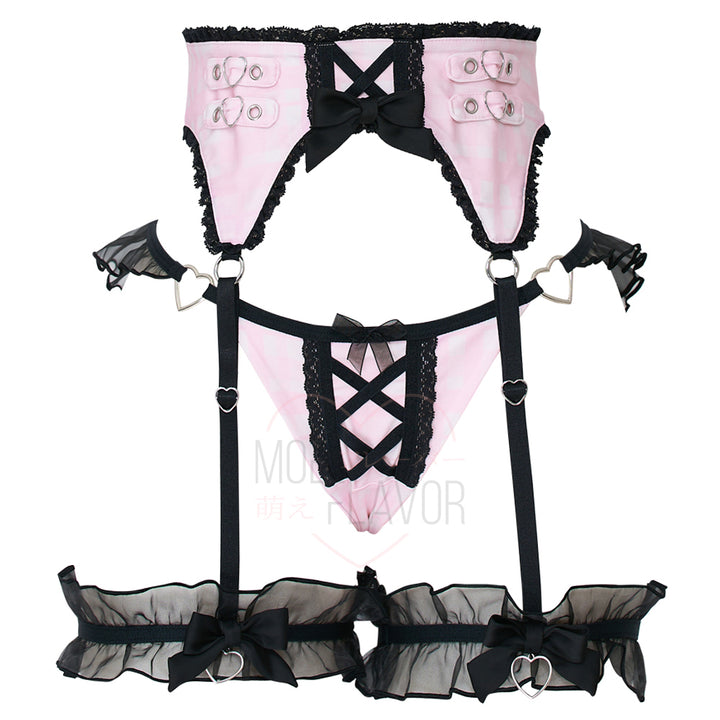 Jirai Kei Garter Lingerie Set