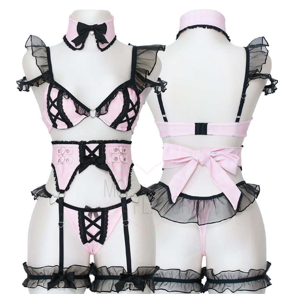 Jirai Kei Garter Lingerie Set