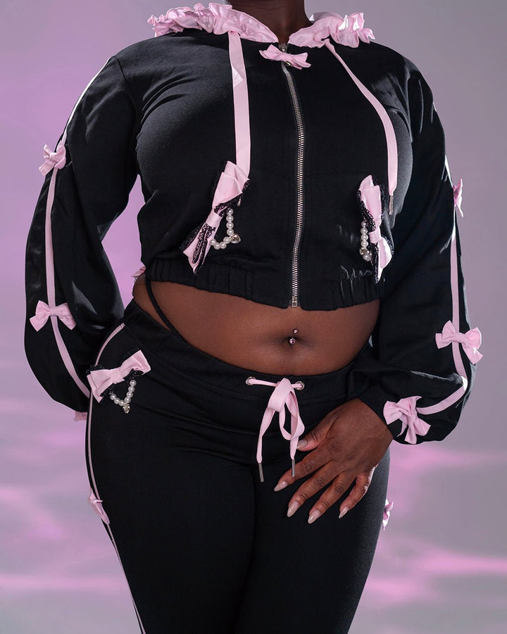 Pre-Order Jirai Kei Bow Track Hoodie