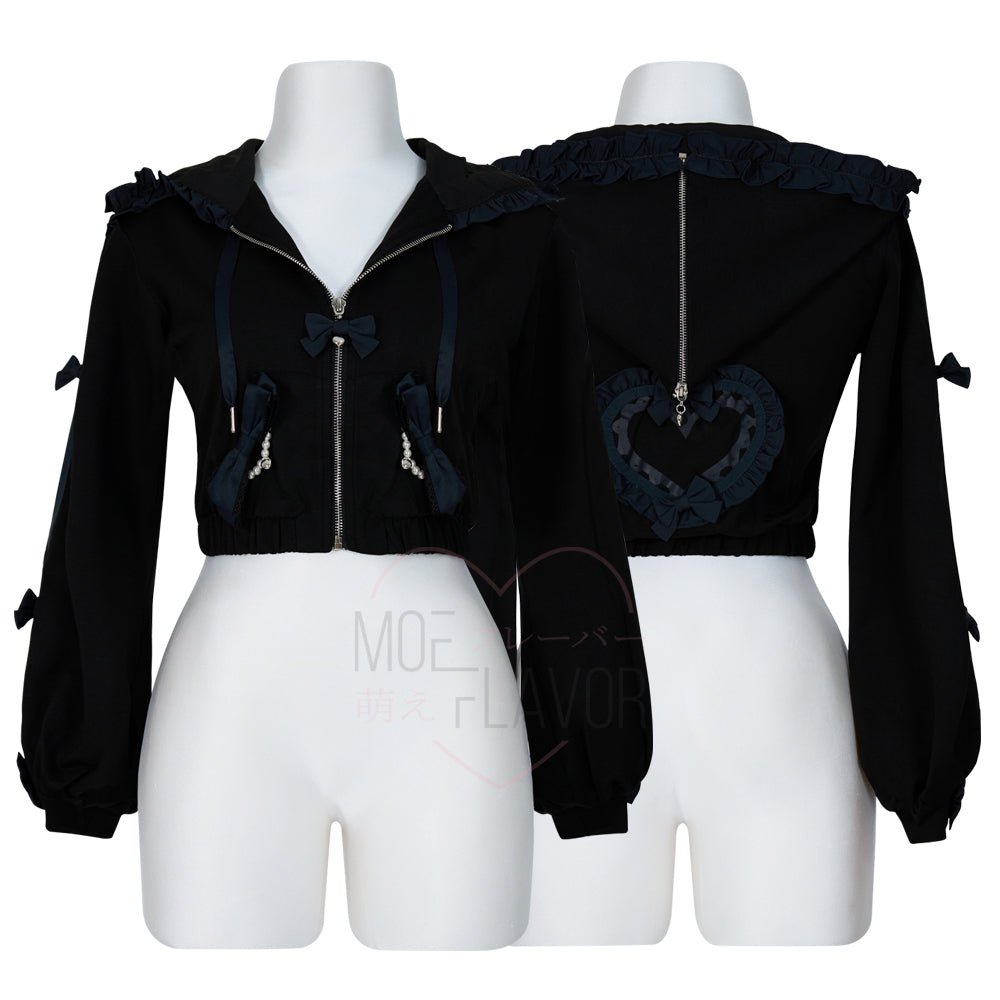 Pre-Order Jirai Kei Bow Track Hoodie