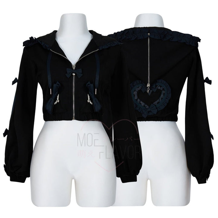 Pre-Order Jirai Kei Bow Track Hoodie