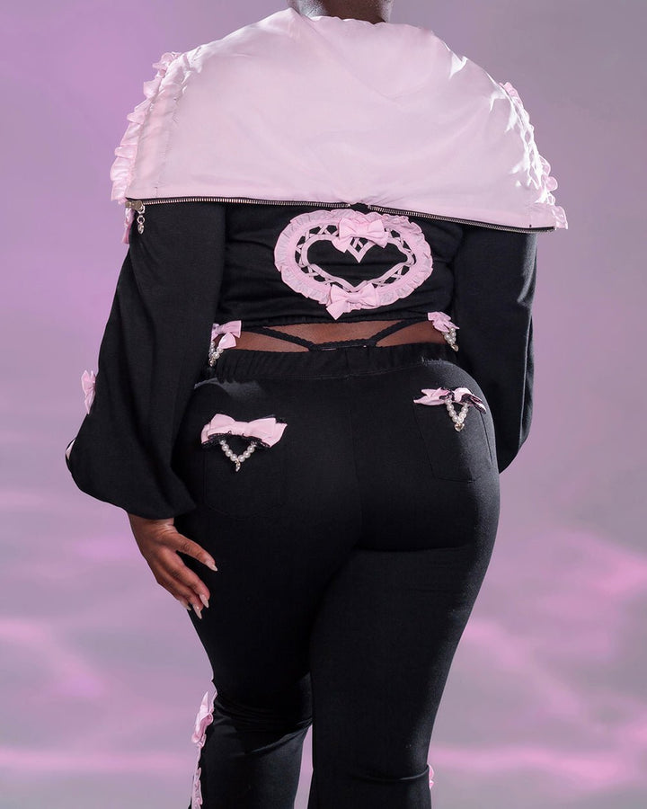 Pre-Order Jirai Kei Bow Track Hoodie