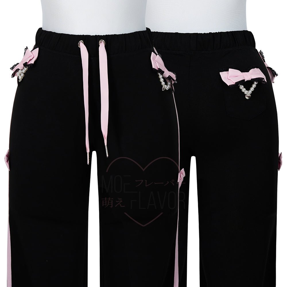 Pre-Order Jirai Kei Bow Track Pants