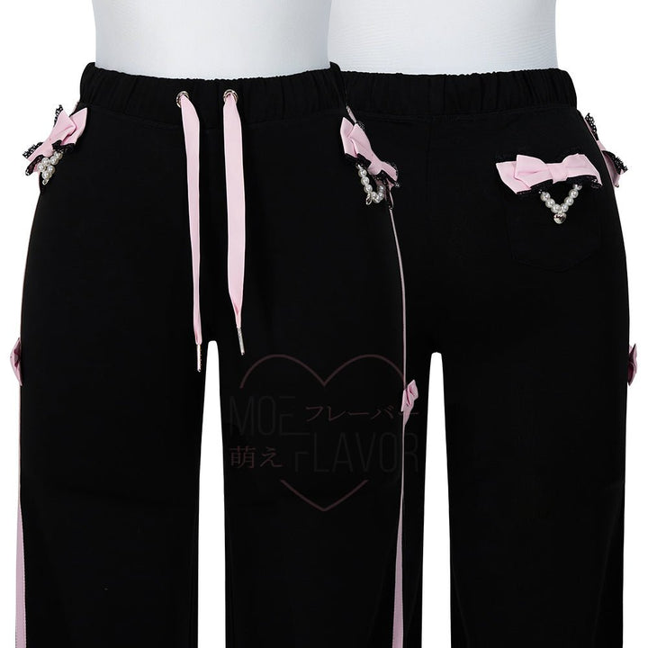 Pre-Order Jirai Kei Bow Track Pants