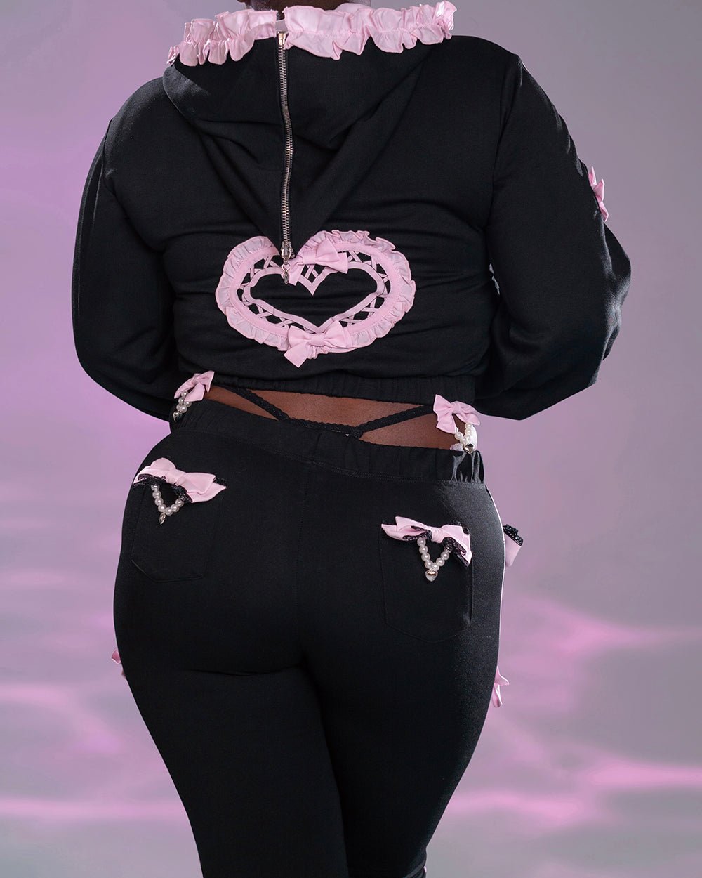 Pre-Order Jirai Kei Bow Track Hoodie