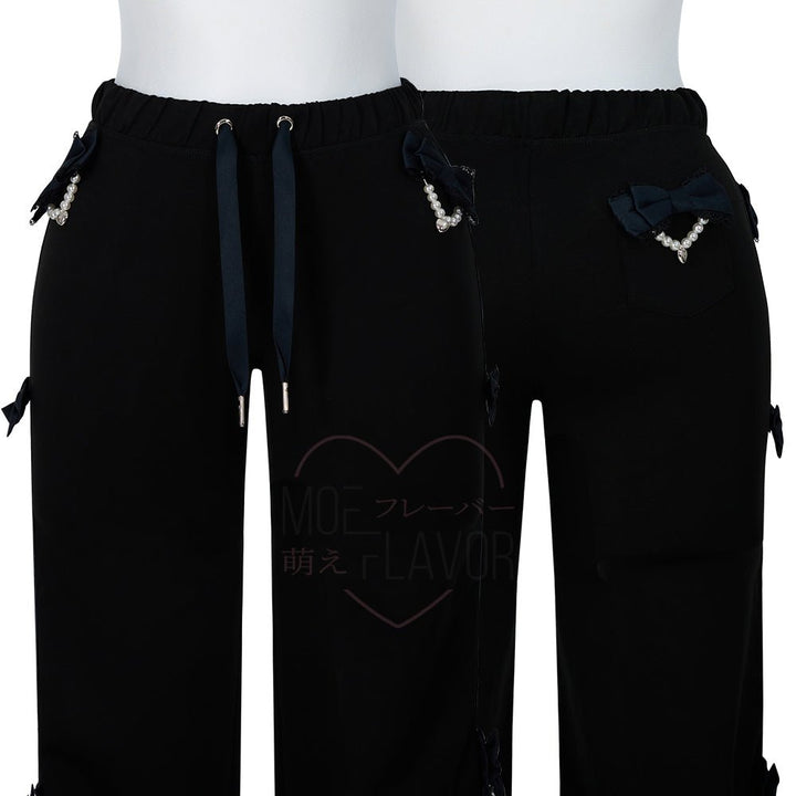 Pre-Order Jirai Kei Bow Track Pants