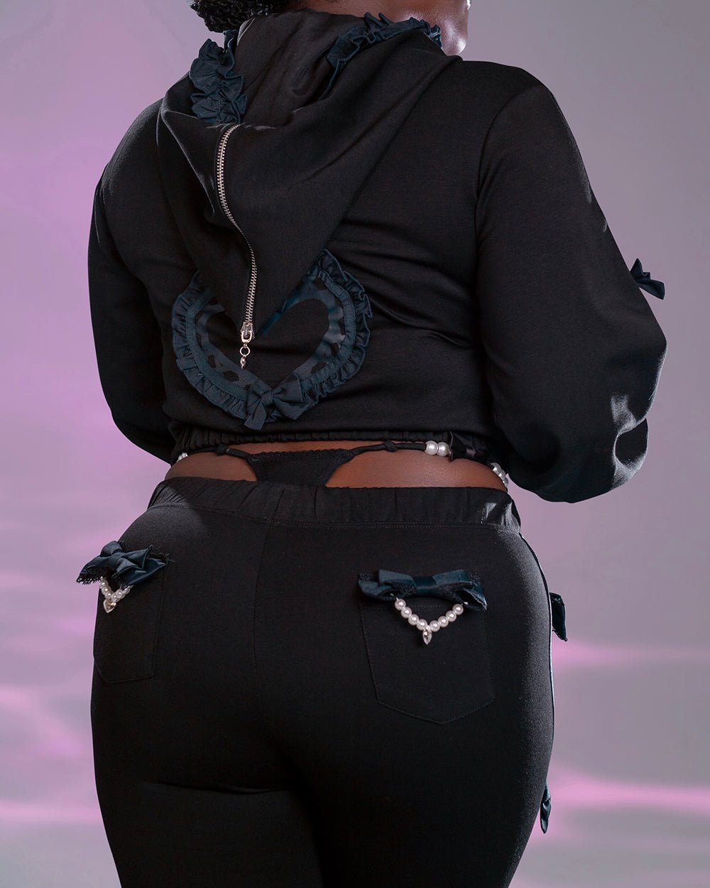 Pre-Order Jirai Kei Bow Track Pants