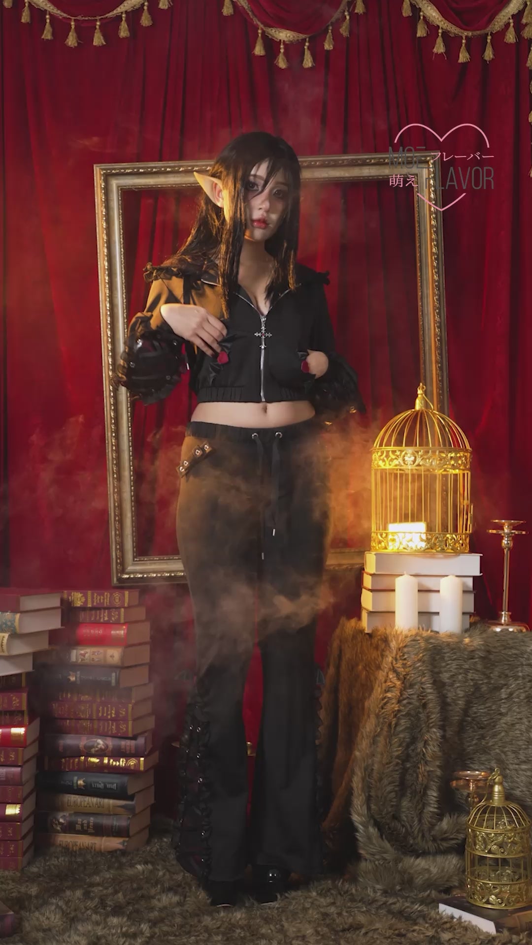 Goth Vampire Track Hoodie