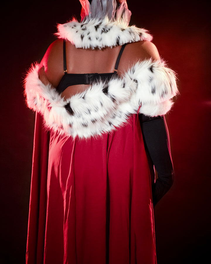 Stolas Helluva Boss Red Feather Lingerie