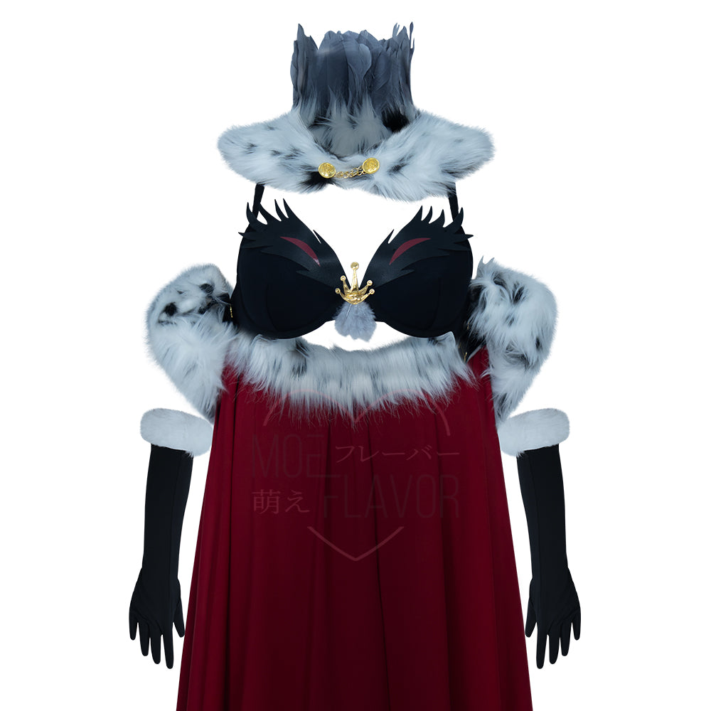 Stolas Helluva Boss Red Feather Lingerie