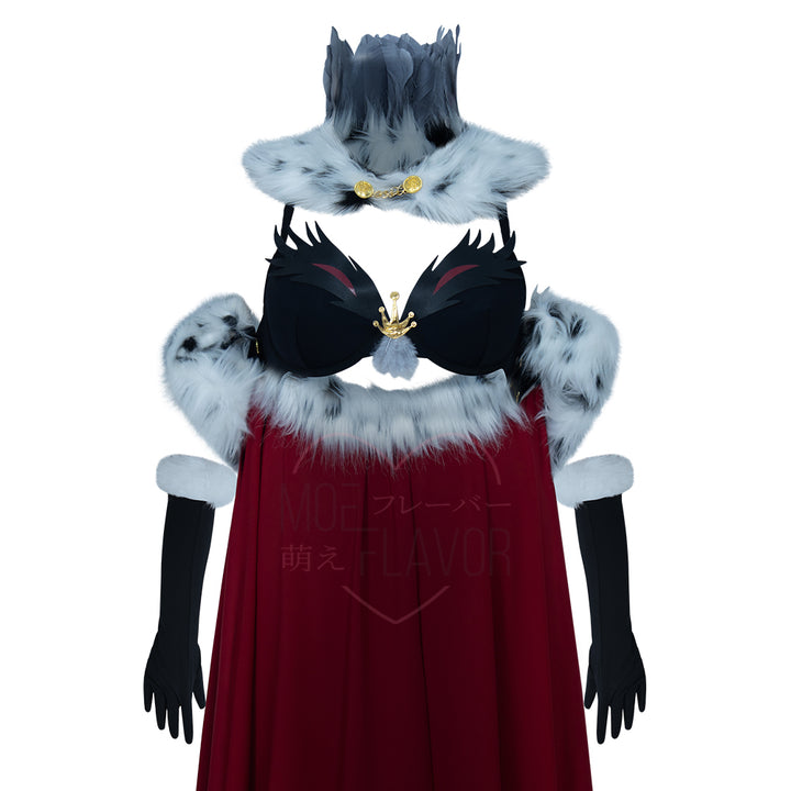 Stolas Helluva Boss Red Feather Lingerie