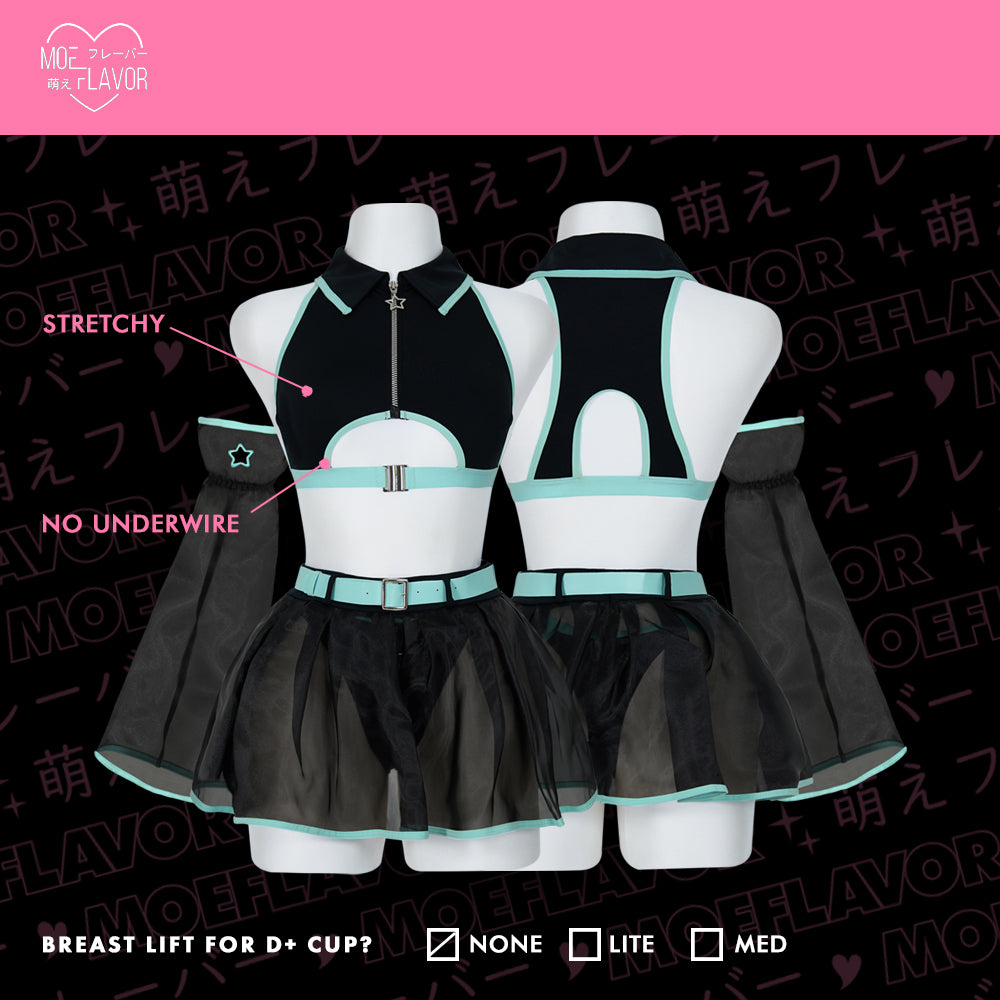 Cyber Siren - Mesh Top/Skirt Cyber Girl Lingerie