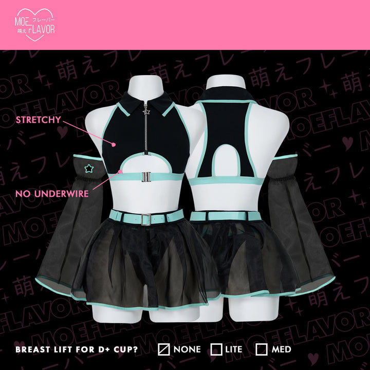 Cyber Siren - Mesh Top/Skirt Cyber Girl Lingerie