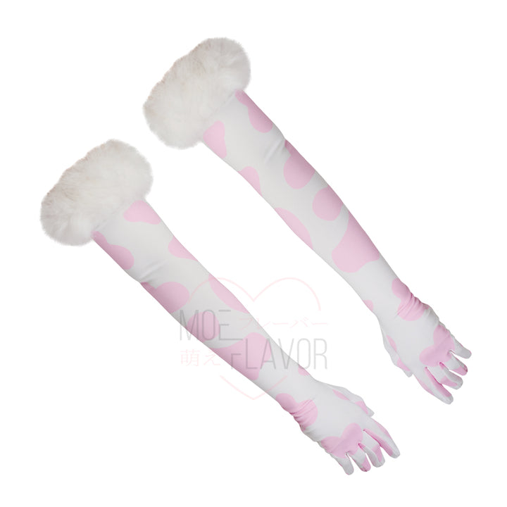 Winter Plush Cow Gloves