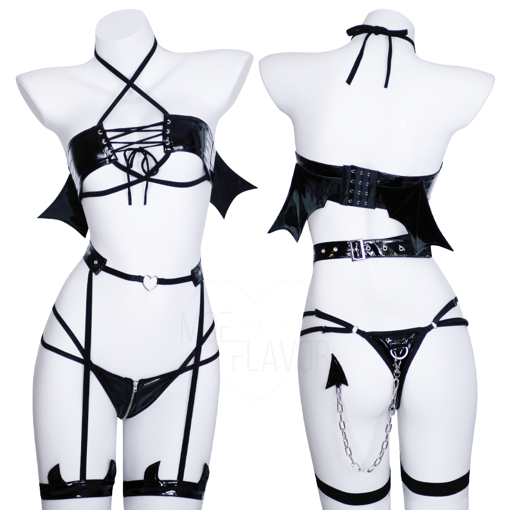 Japanese Hell Rider Black Succuus Lingerie  MOEFLAVOR – MOEFLAVOR - Waifu  Inspired Fashion and Lingerie Store