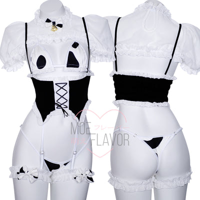 Cream Maid Kawaii Cow Lingerie – MOEFLAVOR INTL